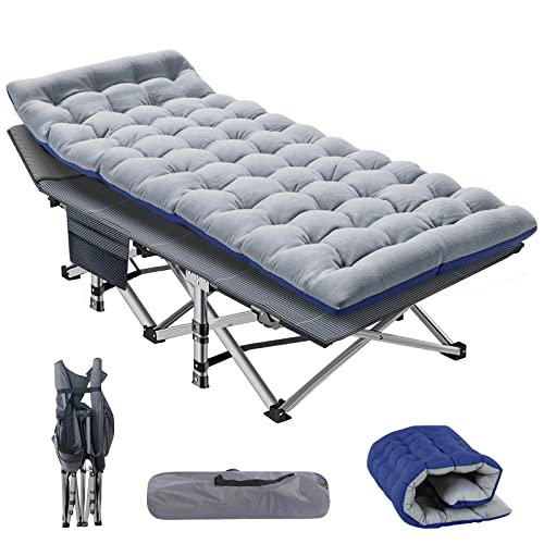NAIZEA Folding Camping Cot for Adults, Adjustable Reclining Chair N72576