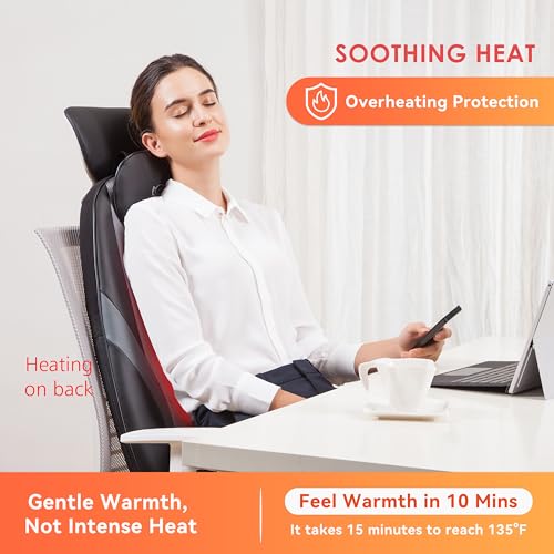 Snailax Shiatsu Massage Cushion with Heat for Home Office I743