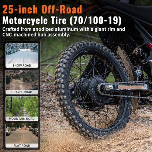 GT73 PRO Electric Dirt Bike for Adults, 60V 3000W, 85 Miles Range S333