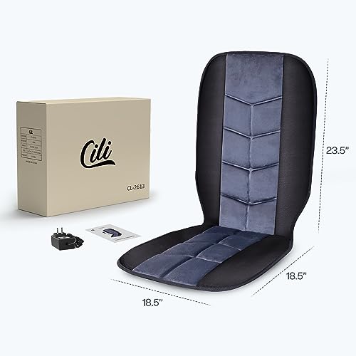 CILI Massage Chair Pad with Heat, Back Massager for Office Chair Y9611