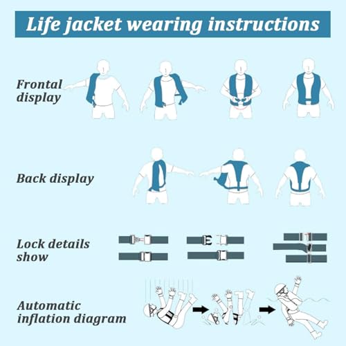 150N Automatic Inflatable Life Jacket with CO2 Inflation C53981