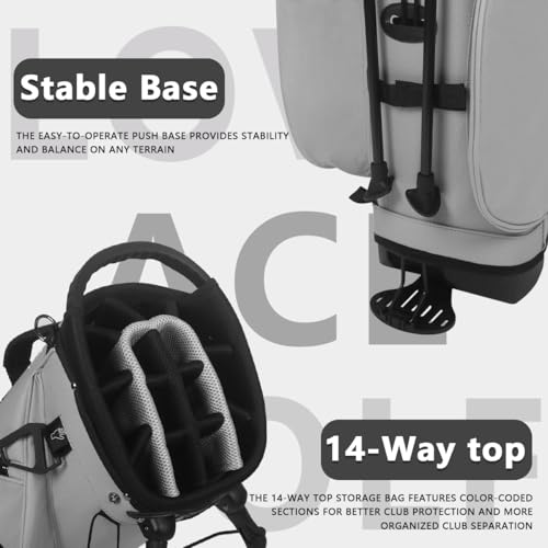 14-Way Golf Stand Bag, Lightweight for Men and Women C3556