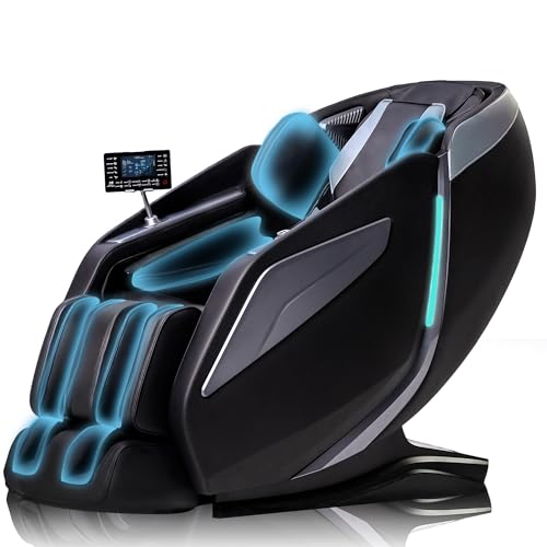 4D Massage Chair Full Body Zero Gravity SL Track Black Y3071
