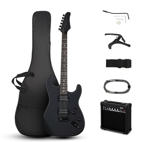 Ktaxon 39 Inch Electric Guitar Kit with 20W Amp, Bag, Strap, Cable, Accessories W1993