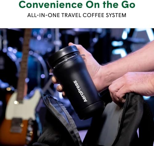 AeroPress Go Travel Coffee Press Kit - Portable 3-in-1 Coffee Maker E954