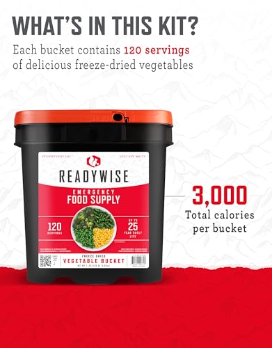 ReadyWise Emergency Food Supply 104 Servings Variety Pack Bucket A71005