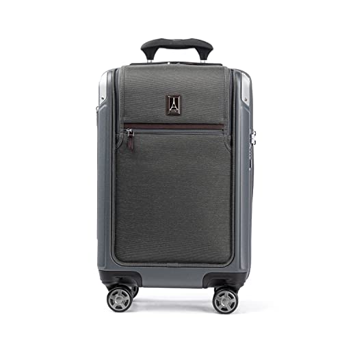 Travelpro Platinum Elite Hardside Expandable Carry-On Luggage, 8 Wheel Spinner, TSA Lock, 20-Inch X826544