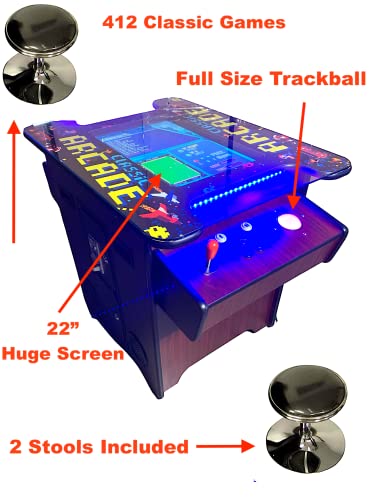 Commercial Grade 2 Player Cocktail Arcade Machine with 22" LCD Screen Q47471