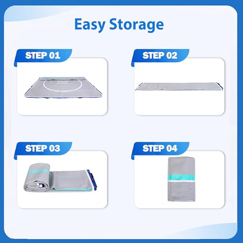 COOLWAVE 10x10 FT Inflatable Wrestling Mat for BJJ, MMA and Martial Arts P28468