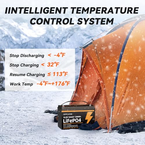 12V 100Ah LiFePO4 Battery Group 31 with Built-in 100A BMS G9732