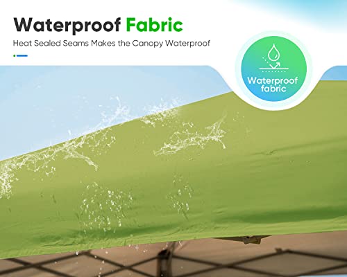 Quictent 6.6'x6.6' Pop up Screened Canopy Tent with Mosquito Netting, Wheeled Carry Bag H89372