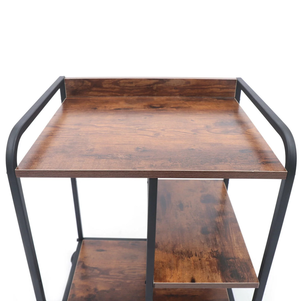 3-Tier Printer Stand with Storage Rolling Cart T6391