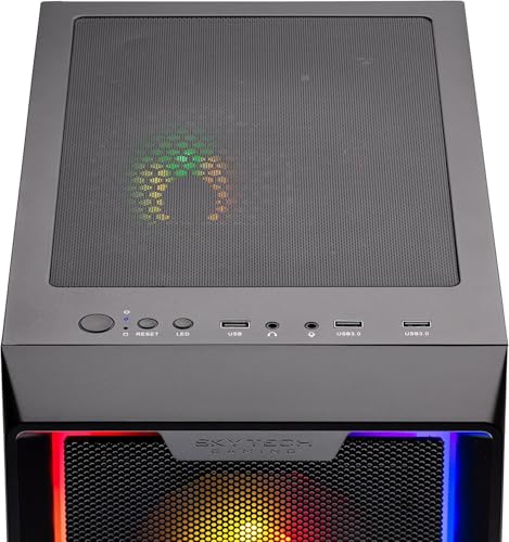 Skytech Nebula Gaming PC Desktop, Ryzen 5 5600, RTX 3050, 1TB SSD, 16GB RAM Q7363