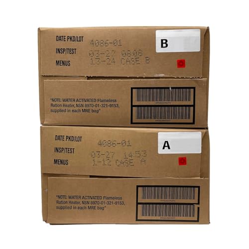Wornick Meals Ready to Eat 12 Pack Emergency Food Supply Survival Camping Outdoor Meals E73003
