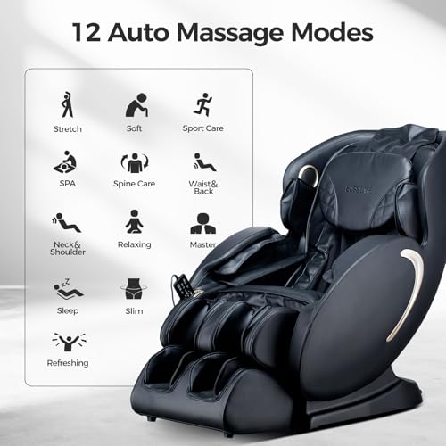 Zero Gravity Massage Chair 3D Full Body Shiatsu Recliner with Airbags and Heating D212