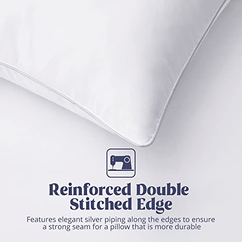 puredown® Goose Feathers and Down White Pillows King Size Set of 2 G471477