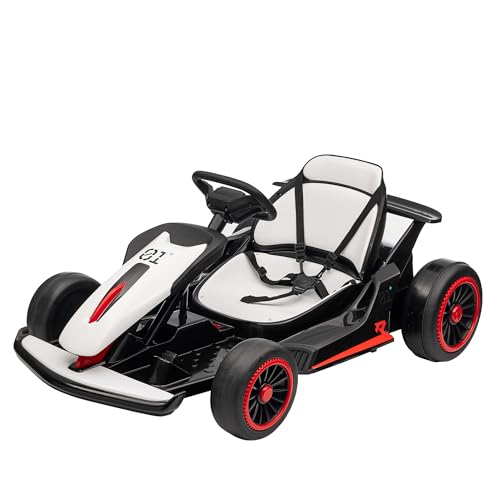 24V Electric Go Kart Drifting Ride On Car for Kids 6-12 Years Old T574114