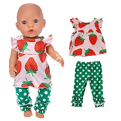 Ecore Fun 5 Sets Baby Doll Clothes and Headbands for 14-16 Inch Dolls R1250