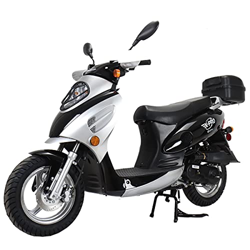 X-PRO Oahu 50cc Moped with 10" Aluminum Wheels, Black U35273