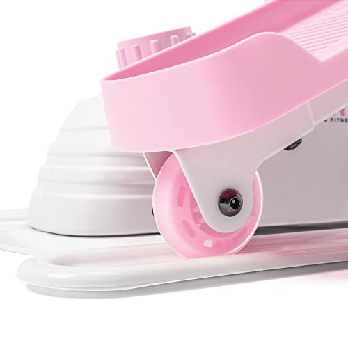 Sunny Health & Fitness Under Desk Elliptical Exerciser, Magnetic, Pink Y689540