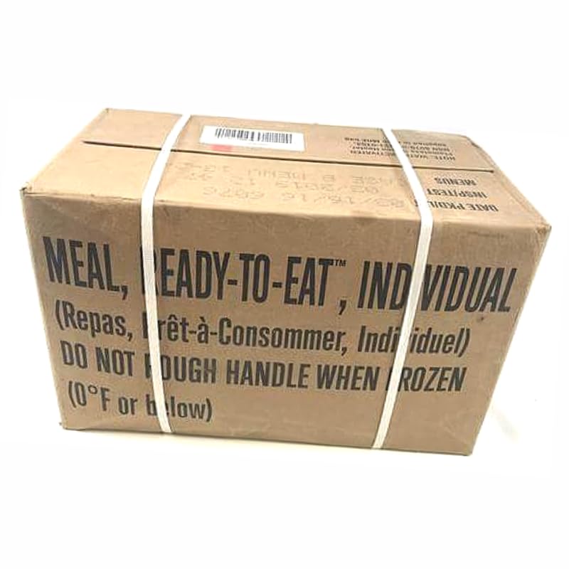 MRE Meals Ready to Eat A and B Bundle Cases, US Military Surplus Emergency Food O1646