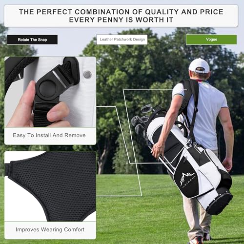 Lightweight Golf Stand Bag with 5-Way Dividers and 8 Pockets K5013