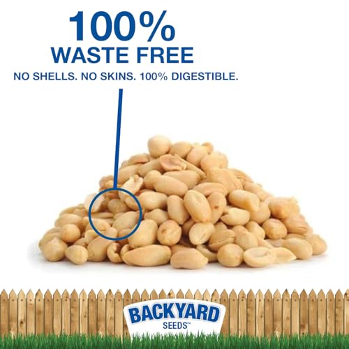 Backyard Seeds Shelled Peanut Pickouts – 25 lb Bag for Wild Birds & Wildlife O86894