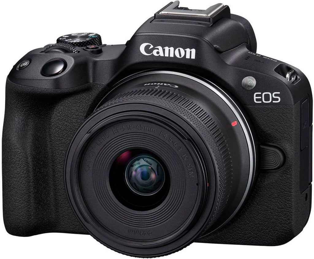 Canon EOS R50 4K Mirrorless Camera with RF-S 18-45mm Lens and Accessories H37459