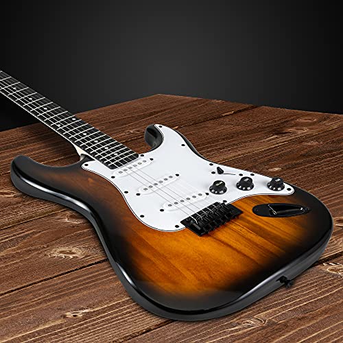 LyxPro Electric Guitar 39" Beginner Starter Kit with 20W Amp, Black B69338