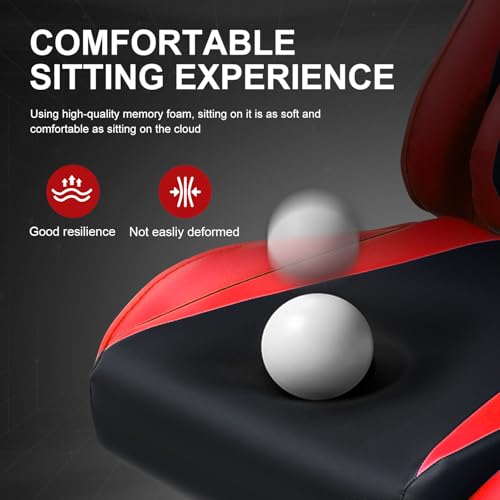GTRACING Gaming Chair with Footrest, Blue R841