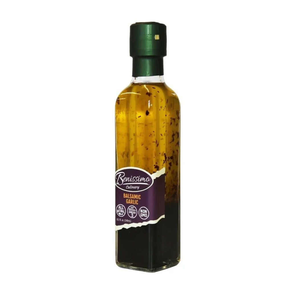 Benissimo Balsamic Garlic Infused Oil, 8.1 Fl Oz (3 Pack) O2151