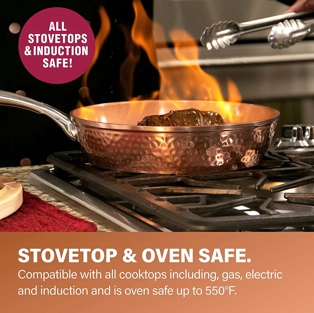 Gotham Steel Hammered Copper 20-Piece Cookware & Bakeware Set U8093