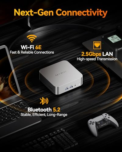 GEEKOM A8 Mini PC, AMD Ryzen 7, 32GB DDR5, 1TB SSD, Windows 11 Pro U24368