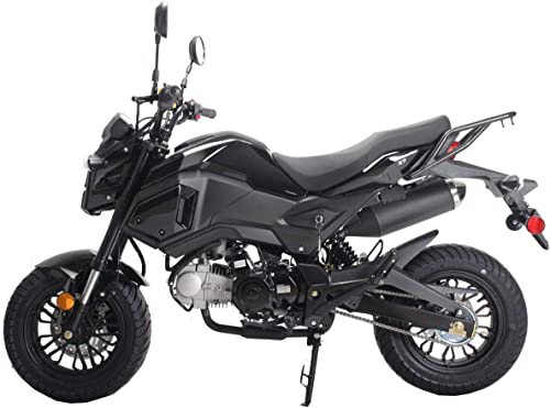 HHH Vader 125 Motorcycle Gas Bike with Big Headlights (Black) M2726