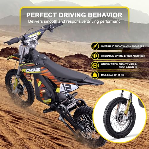 MotoTec 36v 1000w Electric Dirt Bike Orange A2866