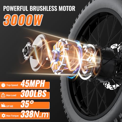 GT73 Electric Dirt Bike for Adults 2500W, 37MPH, 85 Mile Range C7558