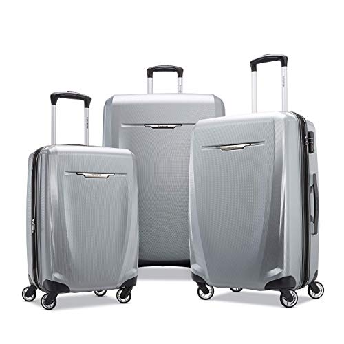 Samsonite Winfield 3 DLX Hardside Expandable Luggage, Silver, Carry-On 20-Inch F64293