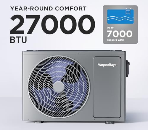 27000 BTU Electric Pool Heater for Above Ground & Inground Pools, WiFi Control, 120V U93482