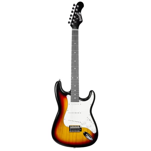 RockJam Electric Guitar Superkit with 10-watt Amp, Gig Bag & Online Lessons G895717