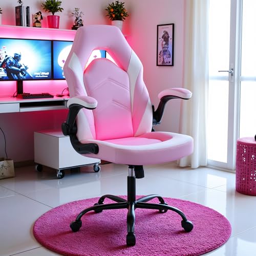 Gaming Chair with Footrest, Lumbar Support, Red/Black M9231