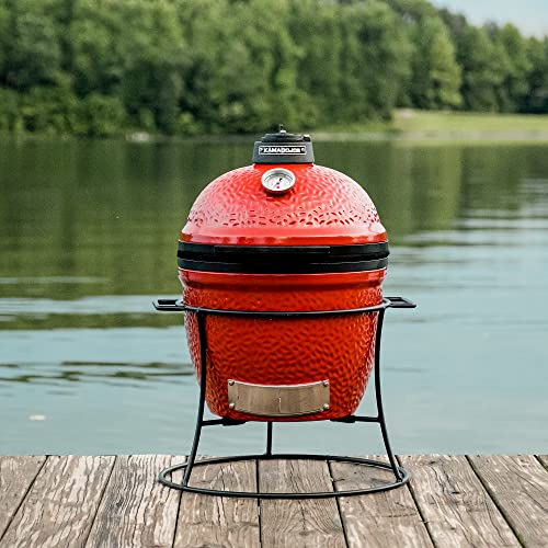Kamado Joe Joe Jr 13.5-inch Portable Ceramic Charcoal Grill, Red M736033