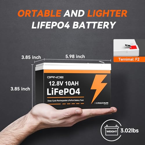 12V 25Ah LiFePO4 Battery with Built-in 20A BMS Q9551