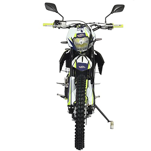 X-PRO Titan DLX 250cc Gas Dirt Bike Pit Bike Adult Bike, 21"/18" Wheels, Green A13711
