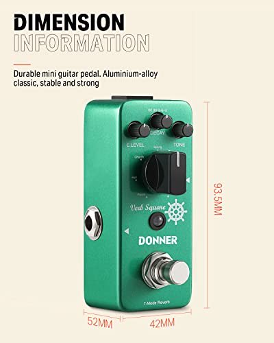 Donner Morpher Mini Distortion Guitar Pedal 3 Modes for Electric Guitar V47970