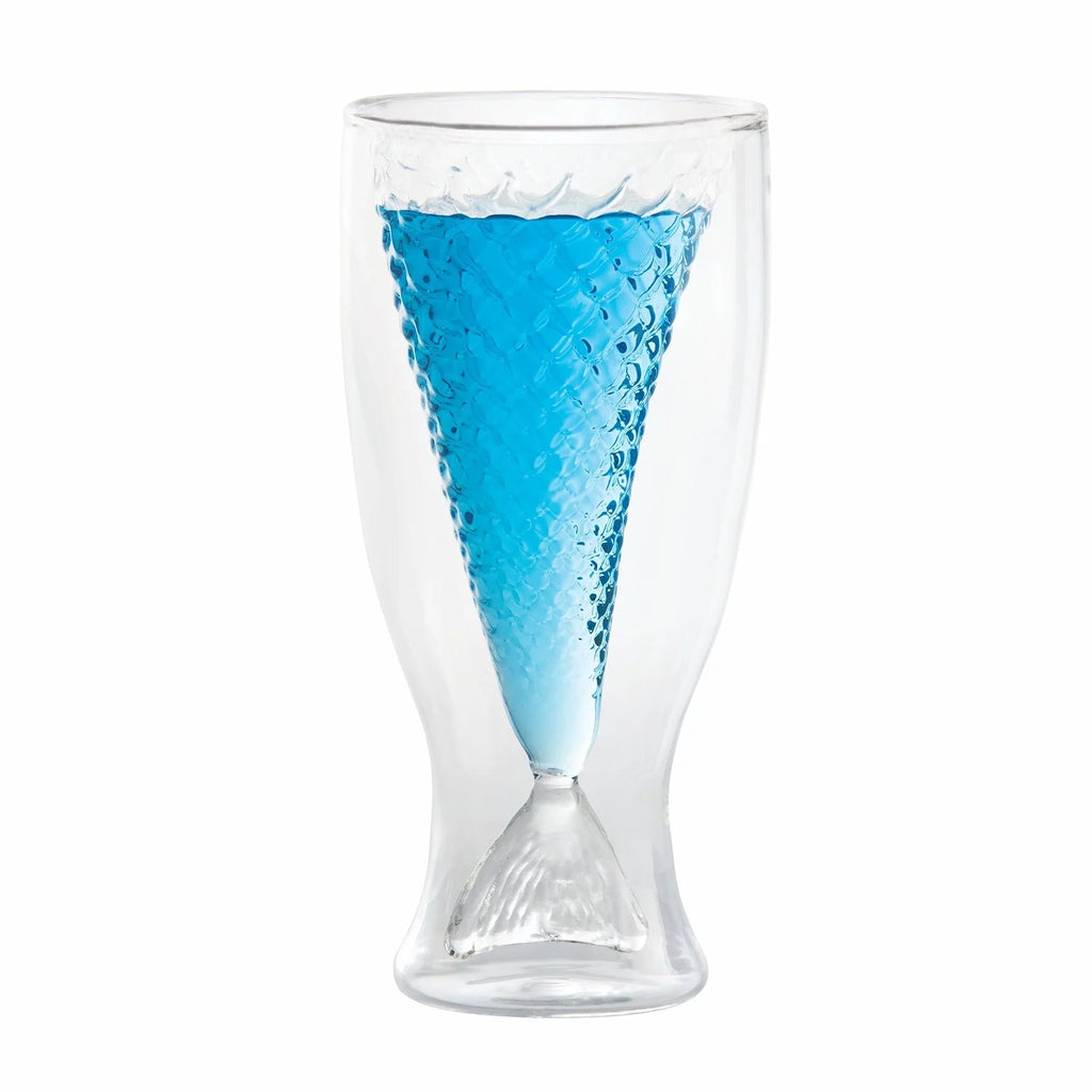ART & ARTIFACT Mermaid Glass Set of 4 Drinking Glasses, 9 oz C91860
