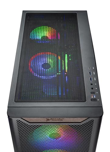 Skytech Blaze4 Mini Gaming PC Desktop, Ryzen 7 5700, RTX 4060, 1TB SSD, 16GB RAM W80305