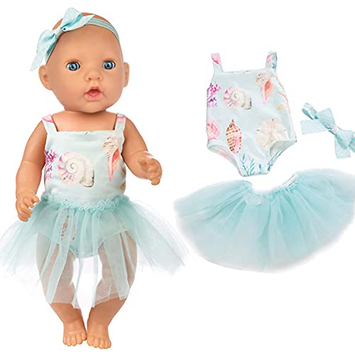Ecore Fun 5 Sets Baby Doll Clothes and Headbands for 14-16 Inch Dolls R1250