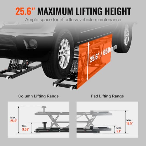 VEVOR Portable Car Lift 5000 LBS Capacity Heavy-Duty Carbon Steel Truck Lift A354084
