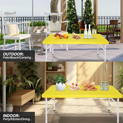 Portable Plastic Folding Table 4ft Heavy Duty Indoor Outdoor Y145657