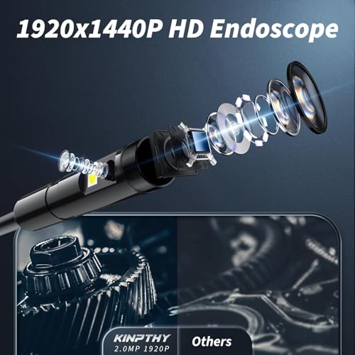 Endoscope Camera with Light, 1920P HD Borescope for iOS and Android, 16.4ft I603270